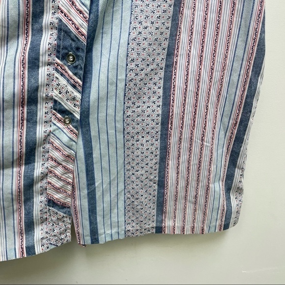 Vintage Miss Fashionality Button Down Tank Blouse - Picture 4 of 7